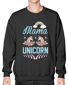 mama unicorn 301# - unicorn- Sweatshirt - Crew