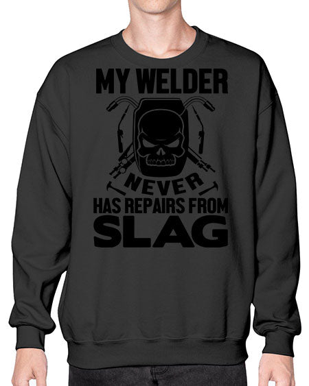 my welder never 1117# - welder- Sweatshirt - Crew