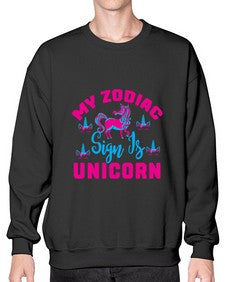 my zodiac sign is unicorn 326# - unicorn- Sweatshirt - Crew