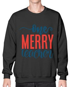 one merry teacher Style 327# - teacher- Sweatshirt - Crew