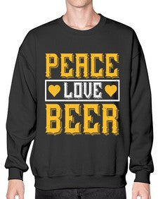 peace love beer 1475# - beer- Sweatshirt - Crew