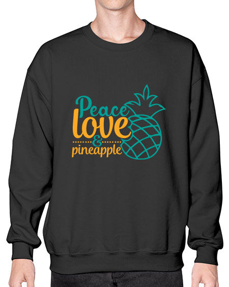 peace love pineapple Style 82# - summer- Sweatshirt - Crew