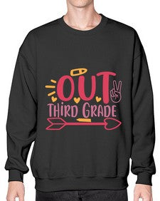 peace out third grade 647# - third grade- Sweatshirt - Crew