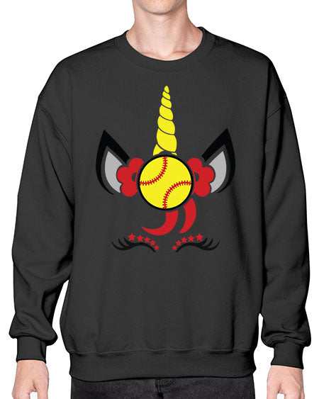 softball unicorn 401# - softball- Sweatshirt - Crew