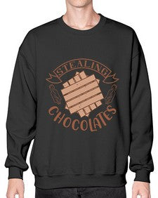 stealing chocolates 407# - chocolate- Sweatshirt - Crew