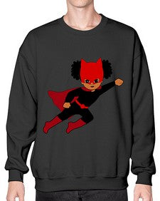 super kids girl 7# - black girls or women- Sweatshirt - Crew