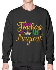 teachers are magical 430# - unicorn- Sweatshirt - Crew
