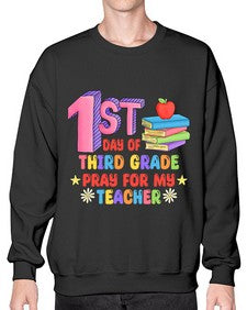 third day of third Grade 944# - third grade- Sweatshirt - Crew
