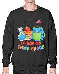 third day of third Grade 945# - third grade- Sweatshirt - Crew