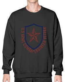 u s army conbat engineer vetran Style 458# - engineer- Sweatshirt - Crew