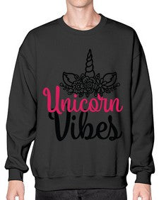 unicorn vibes 512# - unicorn- Sweatshirt - Crew