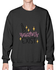 unicorns exist 537# - unicorn- Sweatshirt - Crew
