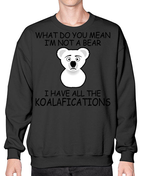 what do you mean im not a bear 287# - bears - animals- Sweatshirt - Crew