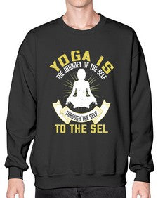 yoga is the journey of the self through the self to the sel  624# - yoga- Sweatshirt - Crew