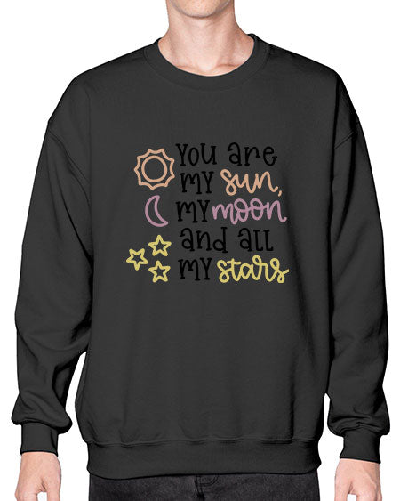 youaremysunmymoonandallmystars 1# - moon- Sweatshirt - Crew