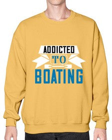 Addicted to Boating 1# - boats- Sweatshirt - Crew