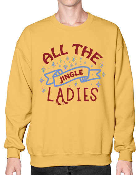 All The Jingle Ladies 5# -  fashion- Sweatshirt - Crew