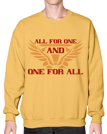 All for one and one for all 2360# - badminton- Sweatshirt - Crew