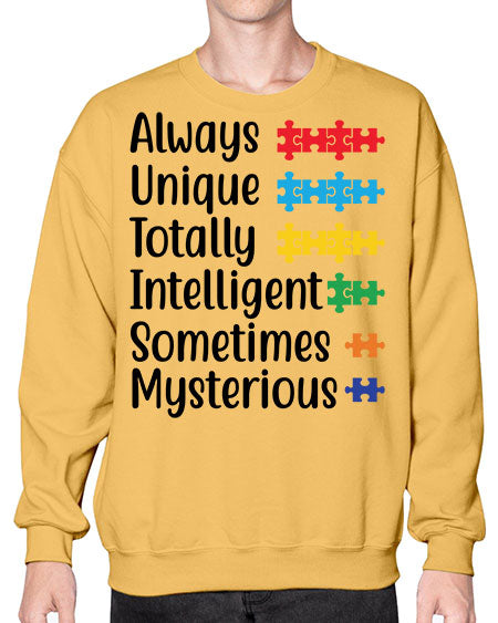 Always Unique Style 42# - autism- Sweatshirt - Crew