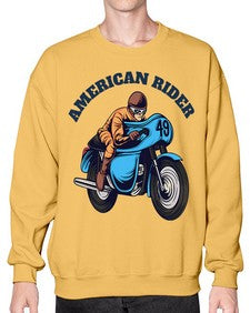 American rider 7# - motorcycle- Sweatshirt - Crew