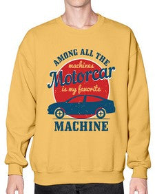Among all the machines motorcar is my favorite machine 88# - hot rod- Sweatshirt - Crew