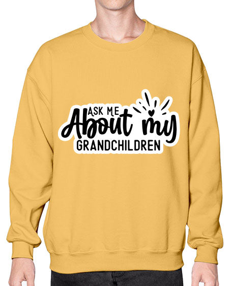 Ask Me About My Grandchildren 271# - baby- Sweatshirt - Crew