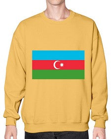 Azerbaijan 385# - world flags- Sweatshirt - Crew