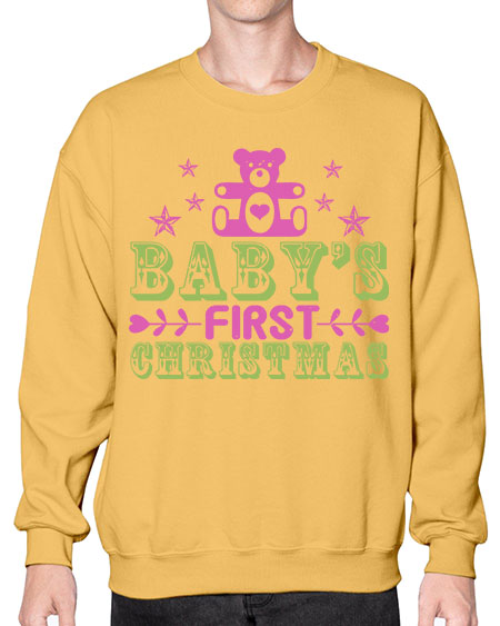 Babys first Christma Style 35# - baby- Sweatshirt - Crew