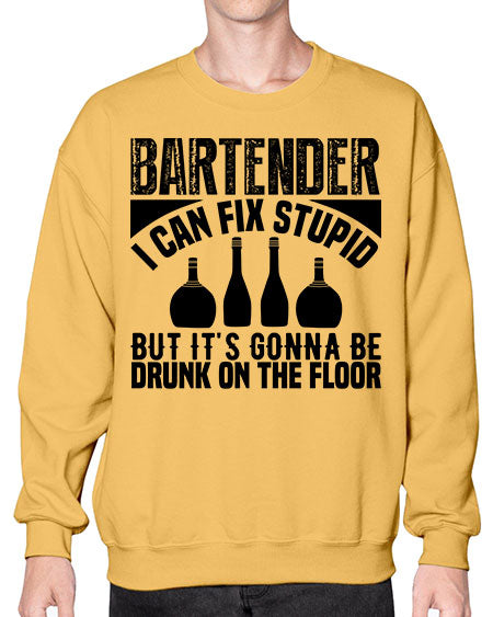 Bartender I can fix Style 54# - bartender- Sweatshirt - Crew