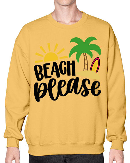 Beach Please Style 51# - summer- Sweatshirt - Crew