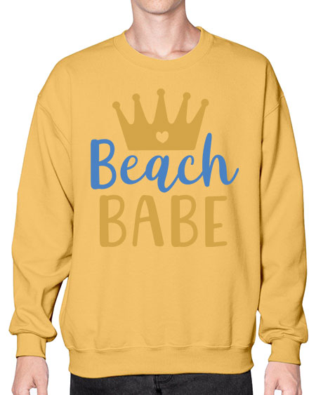 Beach babe 9# -  fashion- Sweatshirt - Crew