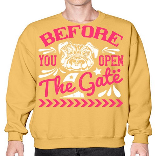 Before You Open The Gate Style 17# - dogs- Sweatshirt - Crew