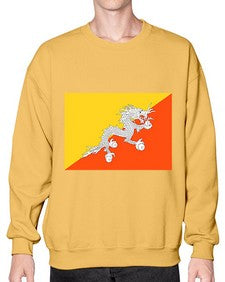 Bhutan 456# - world flags- Sweatshirt - Crew