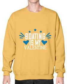Boating is my valentine 4# - boats- Sweatshirt - Crew