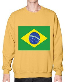 Brazil 488# - world flags- Sweatshirt - Crew