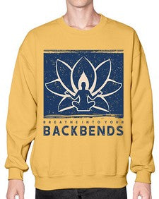 Breathe into Your Backbends 182# - yoga- Sweatshirt - Crew