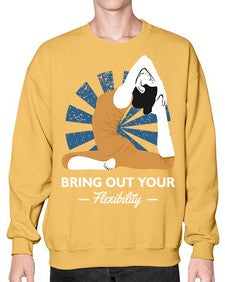 Bring Out Your Flexibility 185# - yoga- Sweatshirt - Crew