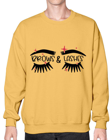 Brows Lashes Style 123# -makeup Sweatshirt - Crew