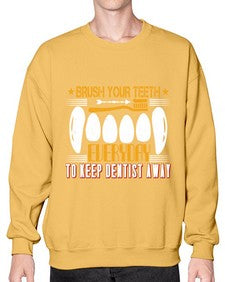 Brush your teeth everyday Style 82# - dentist- Sweatshirt - Crew