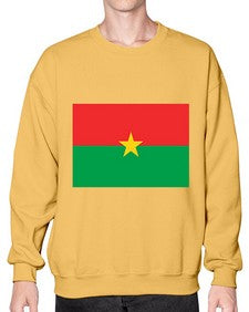 Burkina Faso 522# - world flags- Sweatshirt - Crew