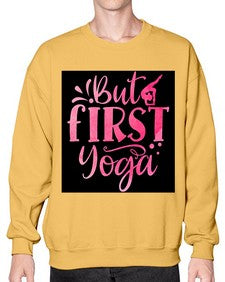 But First Yoga  188# - yoga- Sweatshirt - Crew
