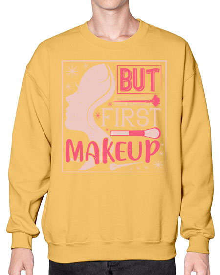 But first makeup Style 260# -makeup Sweatshirt - Crew
