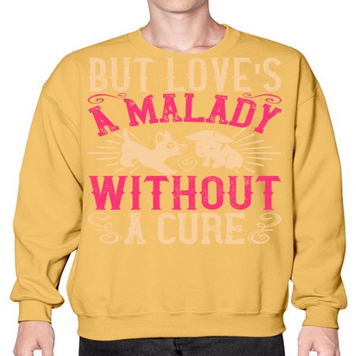 But loves a malady without a cure Style 6# - dogs- Sweatshirt - Crew