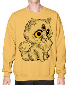 Cat 35# - cartoon animals- Sweatshirt - Crew