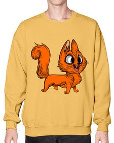 Cat 39# - cartoon animals- Sweatshirt - Crew