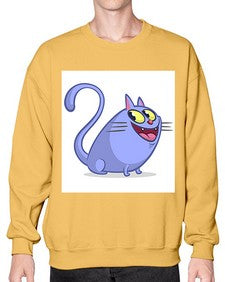 Cat 41# - cartoon animals- Sweatshirt - Crew