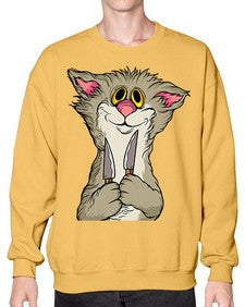 Cat 44# - cartoon animals- Sweatshirt - Crew
