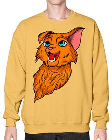 Cat 51# - cartoon animals- Sweatshirt - Crew
