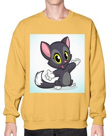 Cat 52# - cartoon animals- Sweatshirt - Crew