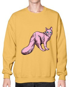 Cat 55# - cartoon animals- Sweatshirt - Crew
